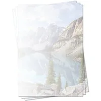 LYSCO Briefpapier Motivpapier wunderschöne Natur DIN A4, gut beschreibbar, natürliche Atmosphäre, für alle Drucker geeignet.