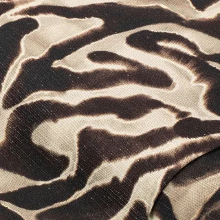 Baumwoll-Struktur-Canvas "Animal", braun-color