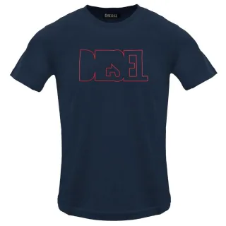 Diesel - Total Eclipse - T-shirt Mit Umrissenem Logo