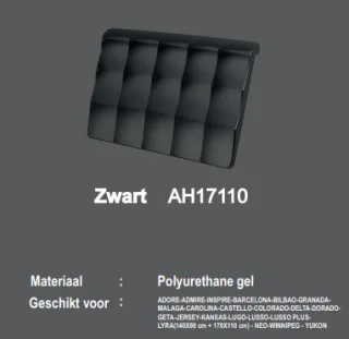 Riho Kopfstütze schwarz, 207041 207041