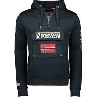 Geographical Norway Kapuzenpullover Gymclass by leyoley mit großer Bauchtasche und warmer Kapuze