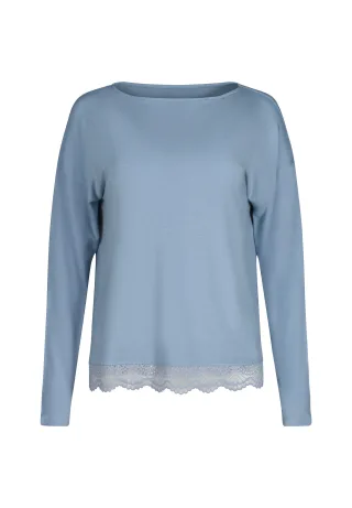 SKINY - SKINY Damen Shirt lg. A. Night In Mix & Match faded denimblue - Gr. - 40