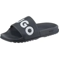 HUGO Match_It_Slid_rblg_N Badepantolette, Sommerschuh, Poolslides, Schlappen, mit HUGO-Logoschriftzug