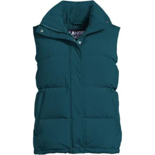 Wasserabweisende Daunenweste für Damen, Damen, size: regular, Rot, Nylon, by Lands' End