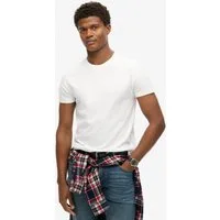 Superdry Rundhalsshirt ESSENTIAL LOGO EMB TEE Slim Fit, aus Baumwolle und Single Jersey, mit Rundhalsausschnitt
