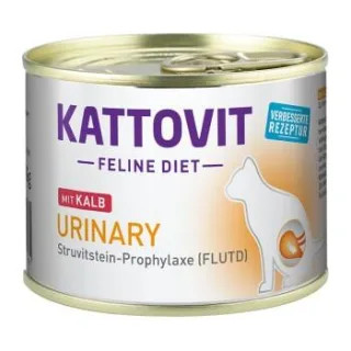 KATTOVIT Feline Diet Nassfutter Katze Urinary Adult Kalb 24x185 g