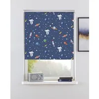 Rollo ASTRONAUT, OTTO home, verdunkelnd, ohne Bohren, freihängend, Klemmfix, Fixmaß, Klemmfix, Astronaut, einseitig bedruckt, Kinderrollo -NEUHEIT!