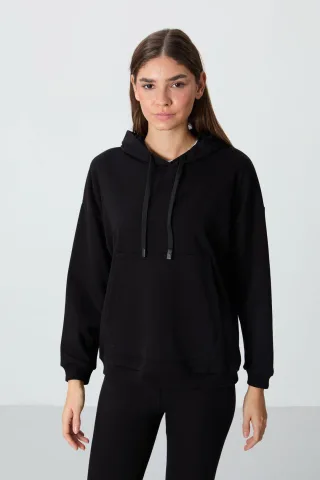 Oversized Kapuzen-Sweatshirt mit Tasche