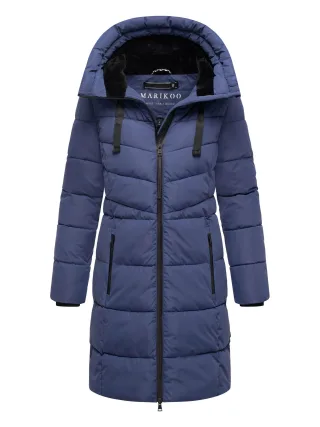 Marikoo Damen Winterjacke Natsukoo – warm, mit Teddyfell & Kapuze