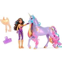 Spin Master Anziehpuppe Unicorn Academy - Sophia & Einhorn Wildstar, mit echter Mähne