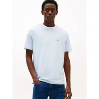Tommy Hilfiger T-Shirt ESSENTIAL REGULAR FIT SOLID mit Stickerei unifarben, casual, Baumwolle, Rundhals