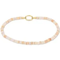 Tamaris Fußkette Schmuck Geschenk Edelstahl Körperschmuck All About Beads, mit Naturstein
