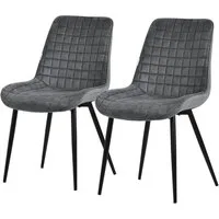 ML-DESIGN Polsterstuhl Esszimmerstühle mit Rückenlehne moderne Design Lounge mit Metallbeinen (2 St), Wohnzimmerstuhl Esstischstühle 2er Set Küchenstuhl Samt