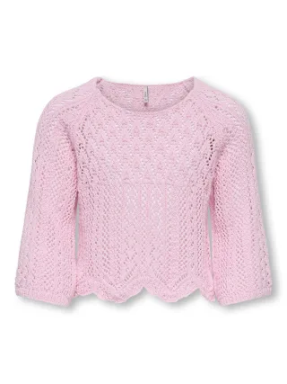 KIDS ONLY - KOGNOLA LIFE 3/4 PULLOVER KNT NOOS Candy Pink - Gr. - 134/140