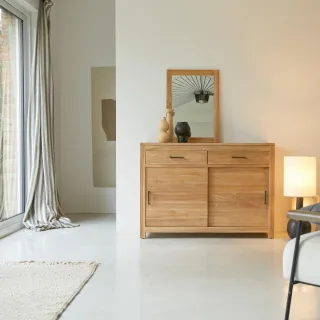Buffet aus massivem Teakholz 120 cm Maë