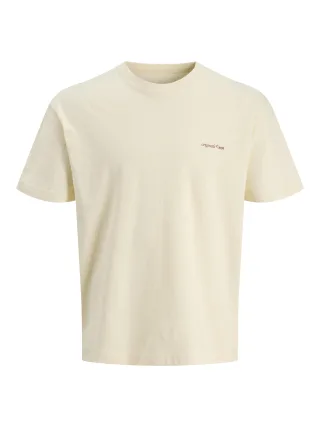 JACK&JONES - JORMONTAUK BACK GRAPHIC TEE SSCN EA26 SN Antique White - Gr. - XL