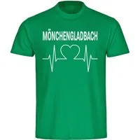 multifanshop T-Shirt Herren Mönchengladbach - Herzschlag - Männer