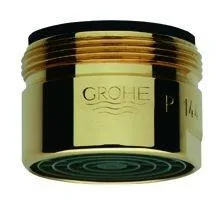 Grohe Mousseur 13927 Durchflussklasse C 30l/min 3 bar AG M28x1 gold, 13927G00 13927G00