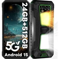 OUKITEL WP58 Pro 5G Android 15 Outdoor Smartphone (17,02 cm/6.7 Zoll, 512 GB Speicherplatz, 64 MP Kamera, 6.7'' Display, 10000mAh Akku, 24GB+512GB, IP68/IP69K, NFC, OTG, GPS)
