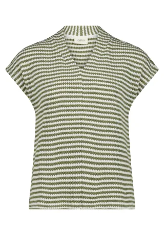 CARTOON - Ringelshirt Khaki - Gr. - 38