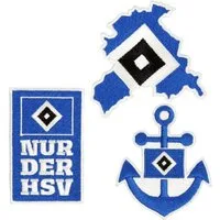HSV Aufnäher Hamburger SV Aufnäher HSV Aufnäher 3er Set