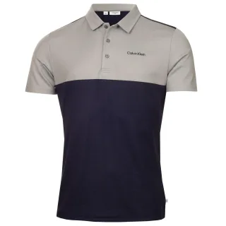 Calvin Klein - Poloshirt für Herren, Mit Kragen (Marine/Silber)