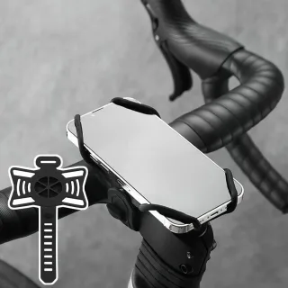 BENGGUO 1pcs Bike High Strength Straps Holder Elastic Bicycle Handlebar Silicone Strap Band for 4.7-7.0 inch Phone Cycli