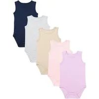 TupTam Kurzarmbody TupTam Baby Mädchen Achselbody in Unifarben 5er Pack