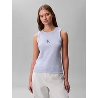 Calvin Klein Jeans Tanktop MONOGRAM RIB TANK Figurbetonte Passform mit Rundhalsausschnitt