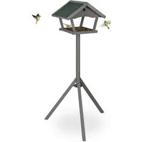 relaxdays Vogelhaus XXL Vogelfutterhaus mit Ständer