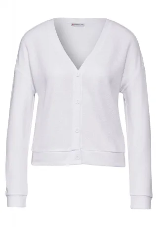 Street One - Leichter Cardigan weiß - Gr. - 44
