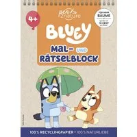 Bluey Mal- und Rätselblock für Kinder ab 4 Jahren / Pen2nature