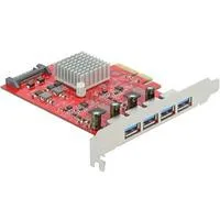 PCIe x4 > 4x extern USB-A 3.2 Gen 2, USB-Controller