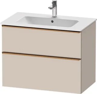 Duravit D-Neo Waschtischunterbau wandhängend Taupe Matt 810x462x625 mm - DE4362004910000 DE4362004910000