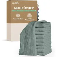 Laleni Spucktuch Spucktücher Baby aus Reiner Baumwolle in 70x70, (5-tlg), OEKO-TEX Zertifizierte Mulltücher