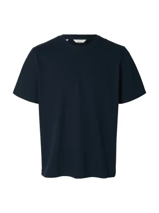 SELECTED MEN - SLMATLAS SS O-NECK TEE NOOS Sky Captain - Gr. - L