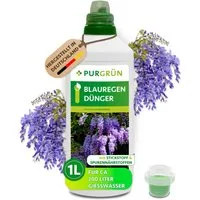 Purgrün Blumendünger Blauregen Dünger, NPK 6+6+8, Spurennährstoffe, Kalium, 1L, Flüssigdünger, 1-St., 1 Liter