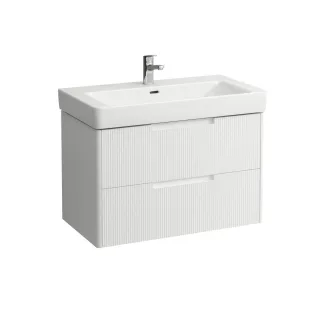 LAUFEN Waschtischunterschrank JUNA 446x821x515 2 Schubl m. Griffmulde f.WT H813965 weiß matt, H4115 H4115221092601