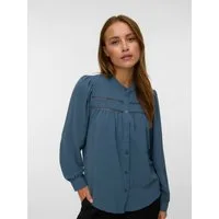 Vero Moda Langarmbluse VMEMMA LS LACE SHIRT WVN GA NOOS Polyester, loose fit