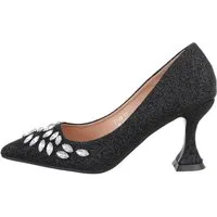 Ital-Design Damen Abendschuhe Party & Clubwear High-Heel-Pumps Pfennig-/Stilettoabsatz High Heel Pumps in Schwarz