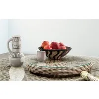 Destiny Servierteller LUNA, NUR Drehteller Ø 58cm aus Polyrattan, mit aufgelegter Glasplatte