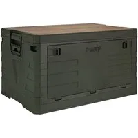Trucky Faltbox Storage Box 75 L Camping Klappbox Klappkiste 58 x 40 x 33 cm Grün