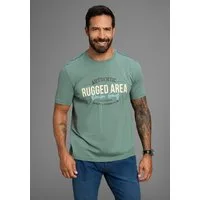 Man's World T-Shirt Kurzarm, Regular Fit, mit Print, Rundhalsausschnitt