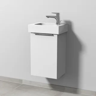 Sanipa 3way Waschtischunterbau zu Geberit iCon Waschtisch mit 1 Tür, Weiß-Soft UM65743