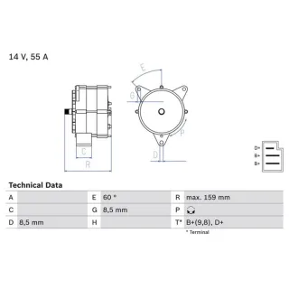 Bosch Lichtmaschine Lamborghini Mercedes Skoda