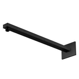 Steinberg Brausearm - Wandmontage 400mm, mit verstärkter Wandhalterung , schwarz matt, 120.7910S 1207910S
