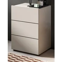 Inn.Furn Waschbeckenunterschrank Larik (Badschrank in Kaschmir / Sand, Breite 40 cm) MDF Front mit Fräsungen
