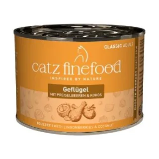 Catz finefood Nassfutter Katze Classic Adult mit Geflügel 24x200 g