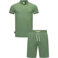 Ragwear Poloshirt Set Porpi (2-tlg) Modisches Herren Set aus Hemd und kurzer Hose