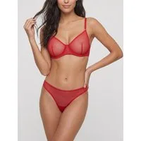 Elegant Love Set: Bügel-BH Sexy Dessous-Set – Unterwäsche für Damen (Set, 2-tlg., mit Tanga) Reizwäsche – Transparentes Mesh-BH-Set